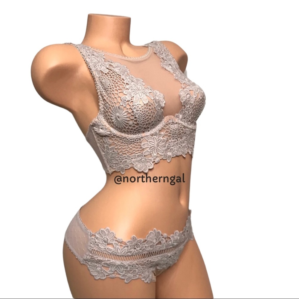 Victoria’s Secret Dream Angels Bustier Set Gray - Picture 4 of 16